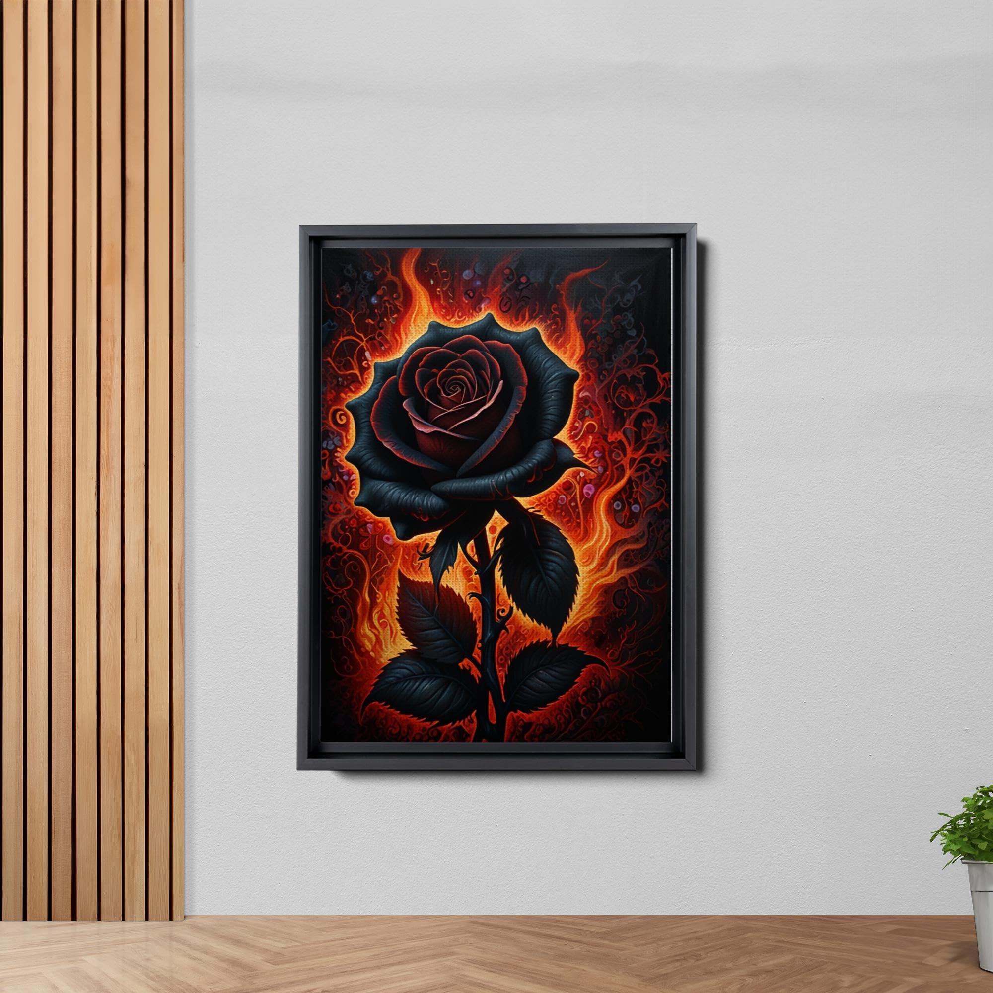 Amazon.com: Black Rose Painting, Victorian Gothic, Creepy Goth